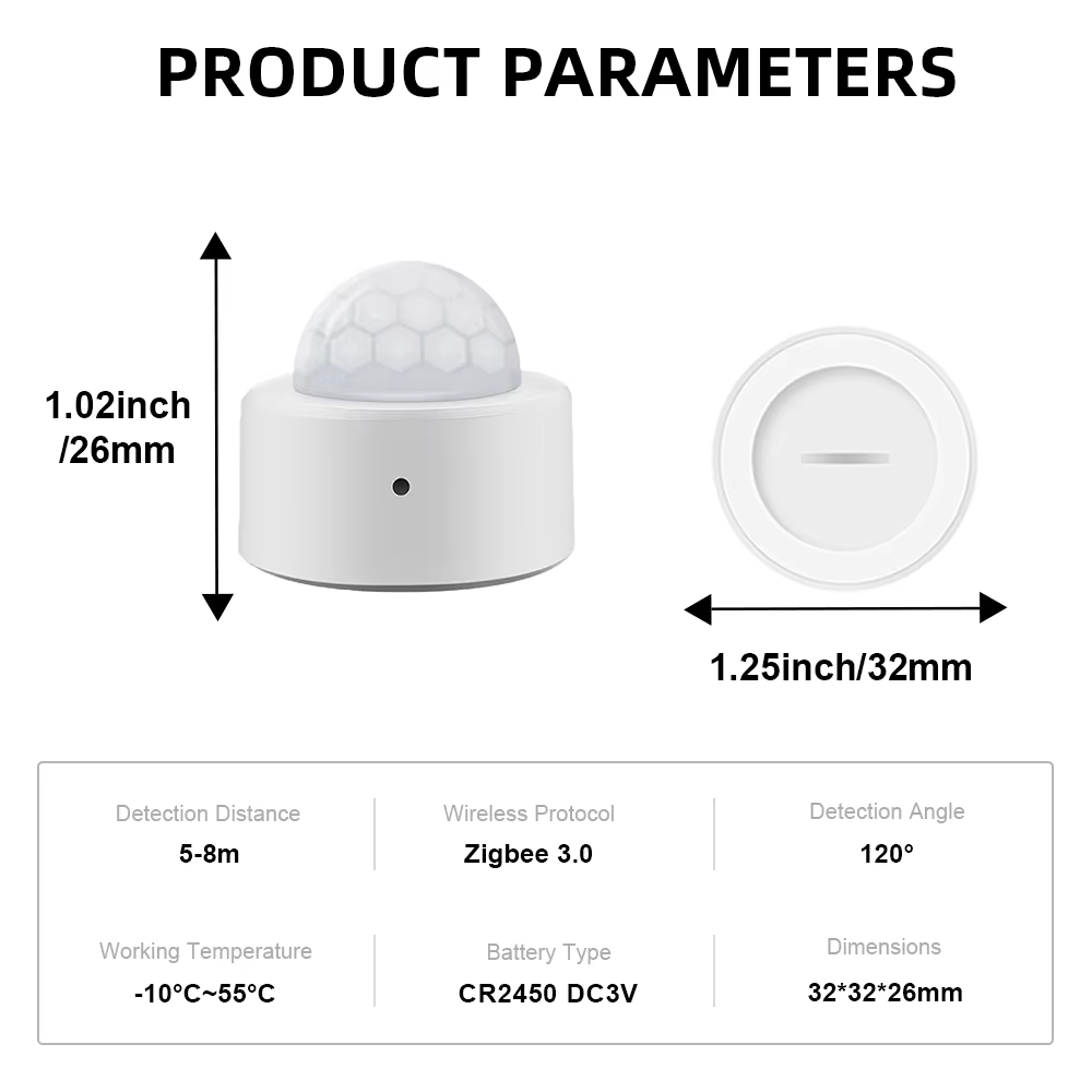 EWelink Zigbee With/No A Stand Pir Motion Sensor Movement Human Body Infrared Detector Security Alarm Sensor Works With APP
