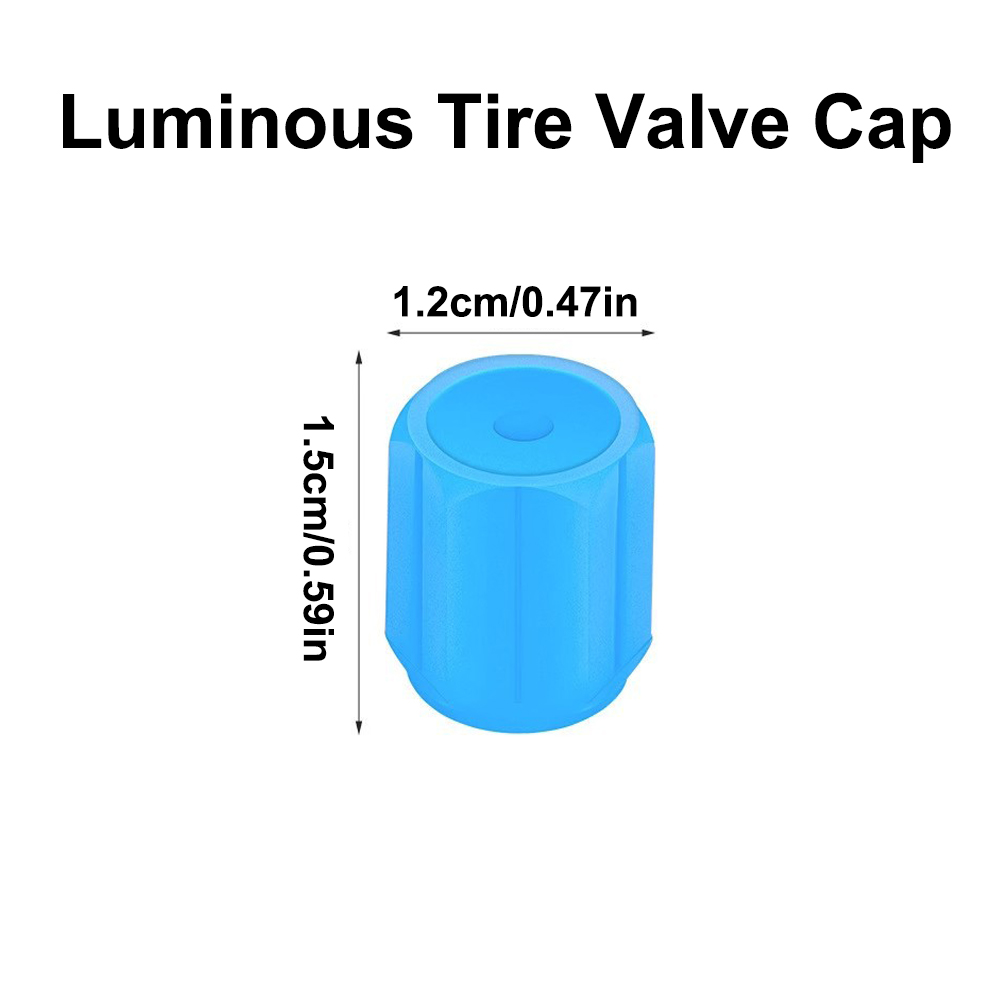 4 pçs tampas de válvula de pneu luminosa carro motocicleta brilhante tampa da válvula pneu roda hub estilo brilhante tampa do pneu ferramenta acessórios automóveis