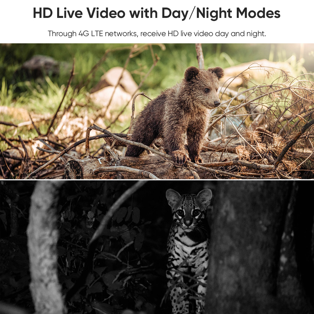 Ubox 4G Solar Camera Outdoor Cellular Trail Camera 4G/WiFi with Solar Panel 2K Night Vision Human/Animal Detection Security Cam