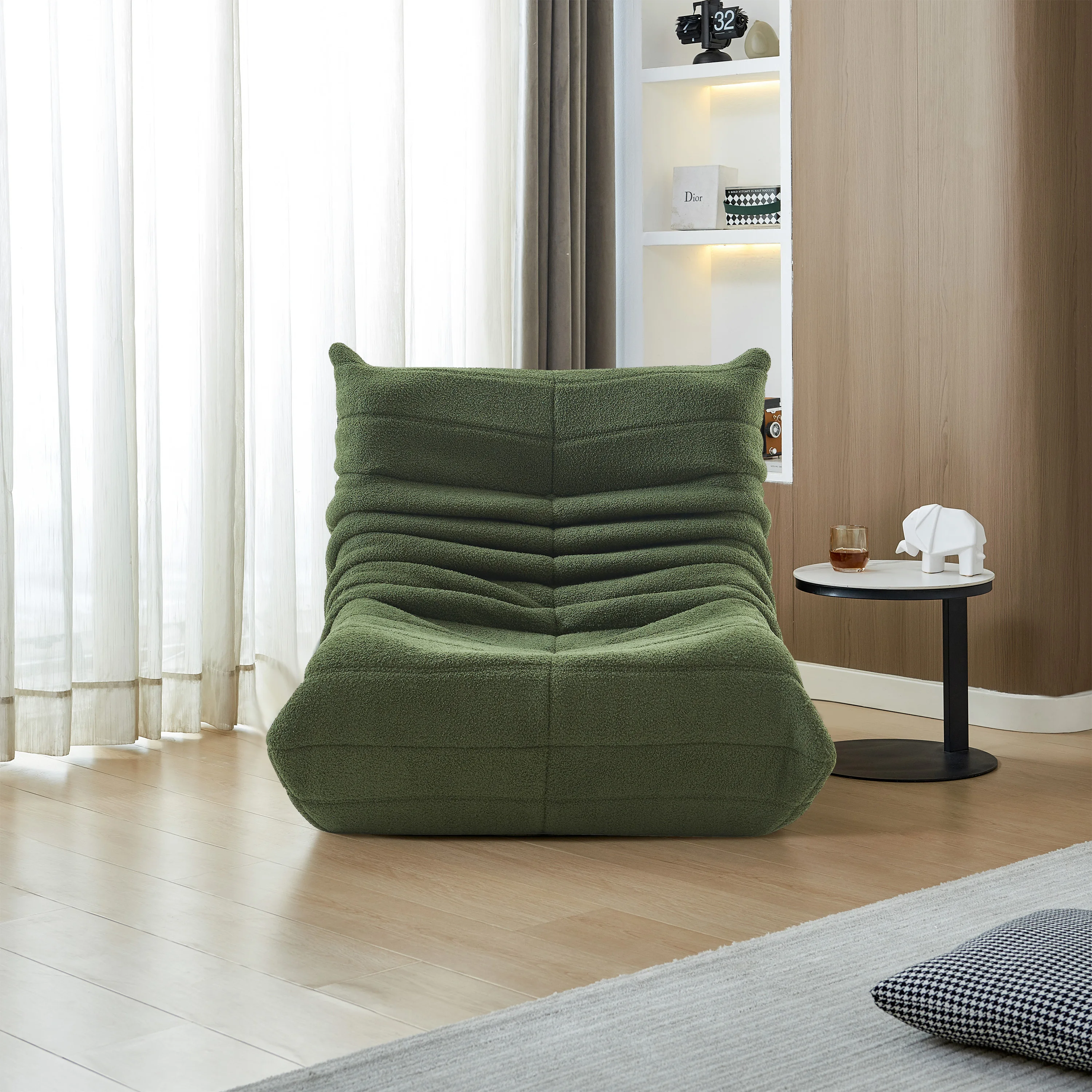 Creahappy Wohnzimmersessel, Lazy Boy Sofa, Meditationsstuhl, gepolsterter Liegestuhl für Schlafzimmer