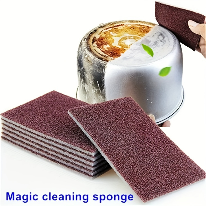 Emery Sponge Magic Wipe, Limpeza para remover a ferrugem, Pan, Descalcificação, Clean Rub, Kitchen Gadget, Acessório do banheiro, Prato, 5pcs