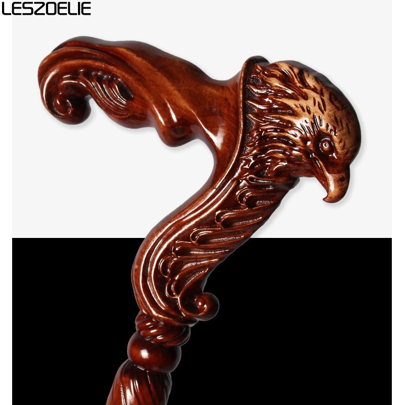 95ซม.Eagle สไตล์เยอรมัน Beech ไม้เดิน Stick ผู้ชายที่ถอดออกได้ Canes ผู้หญิงไม้เท้าเดิน