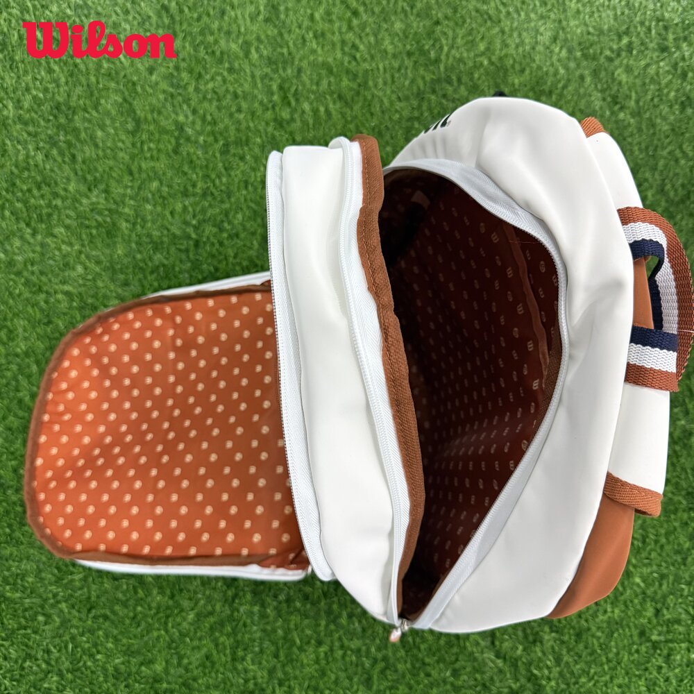Теннисная сумка Wilson Roland Garros Clay, французский открытый памятный рюкзак для теннисных ракеток, макс. для 2 ракеток с отделением