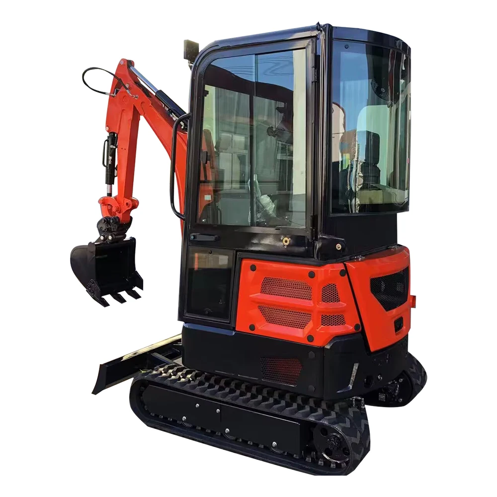 Flexible Engineered rubber track excavator Compact Mini Excavator 2 ton diesel with EPA/CE/EURO Customization