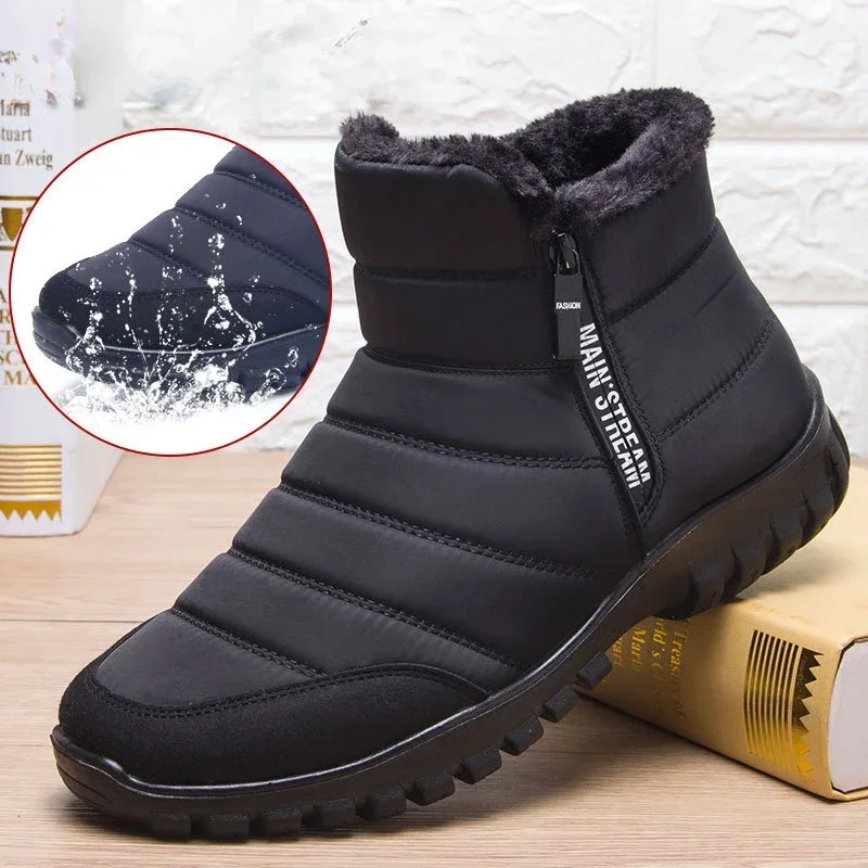 Winter Männer Knöchel Schnee Stiefel Wasserdicht Nicht Slip Schuhe für Männer Casual Warm Halten Plüsch Plus Größe Paar Schuhe Chaussure Homme66