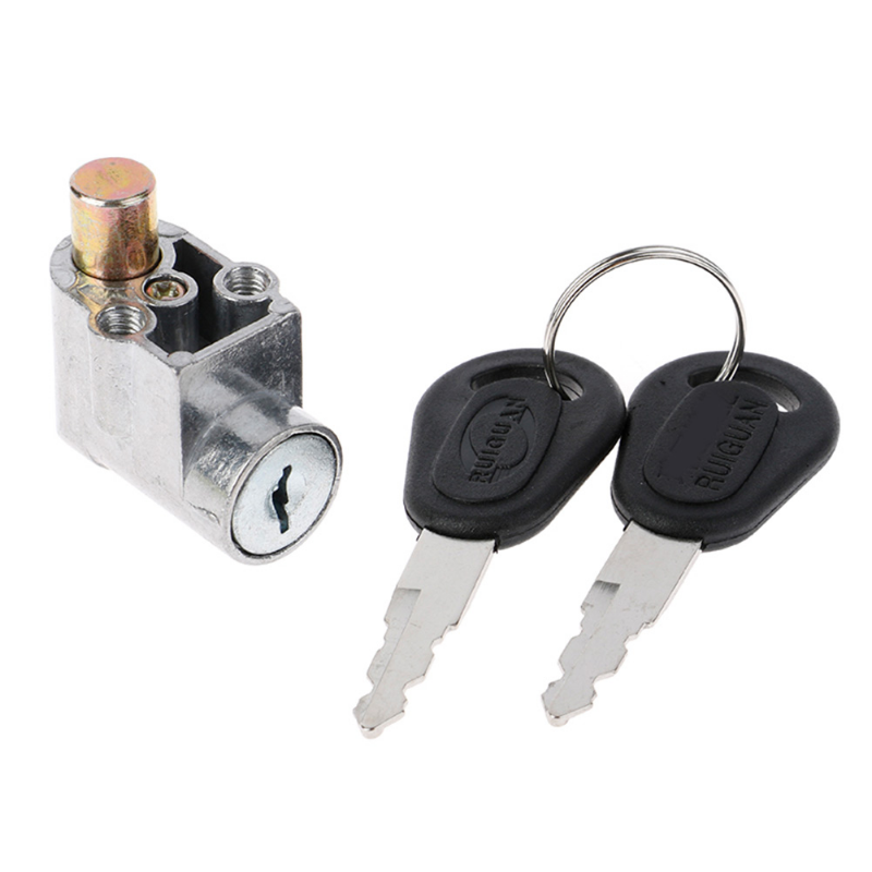 New Battery Safety Pack Box Lock W/2 Key Ignition Lock Metal For Motorcycle Electric EBike Scooter 70g