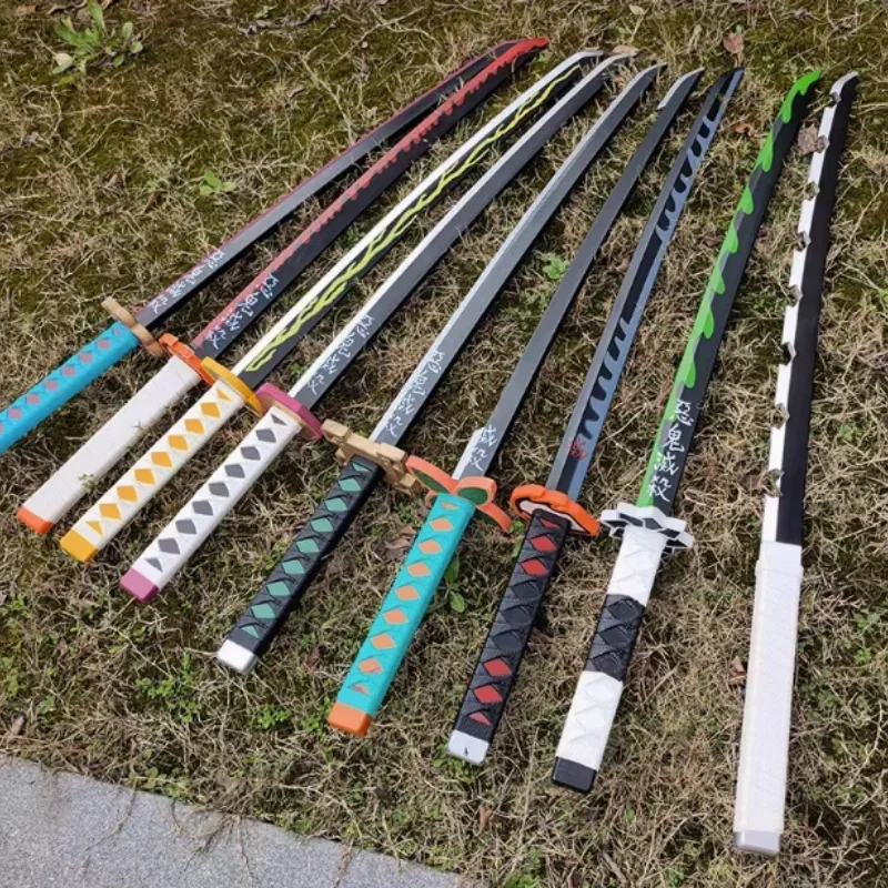 72cm Demon Slayer Katana Original Assembled Anime Sword Cosplay Props Orange  Kyoujurou Tanjirou Tokitou Muichirou Swords