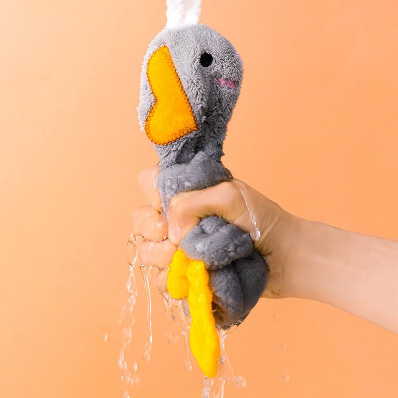 1PC Cartoon Gans Handdoek Keuken Badkamer en Toilet Handdoek Hangend Type met Super Wateropname Sneldrogend