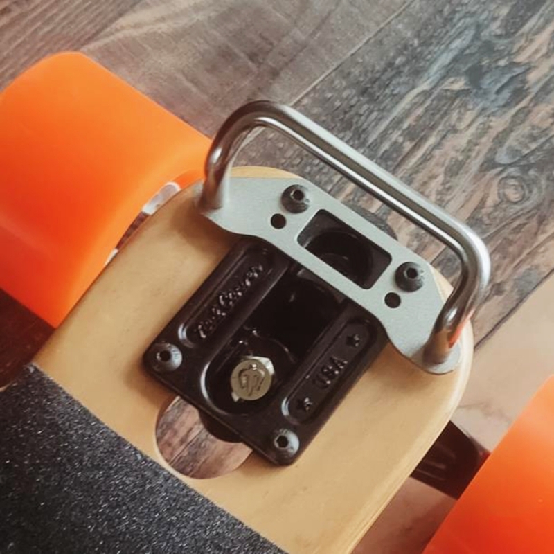 Punho elétrico do skate, Longboards Carry Handle, punho alargado do aço inoxidável, acessórios do skate