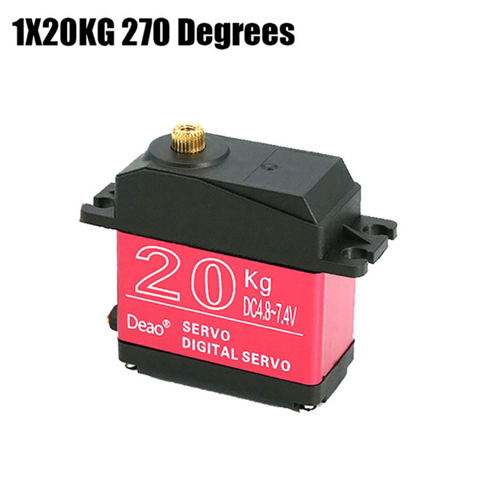 Deao-Servo Digital de gran Torque para coche y camión teledirigido, 20KG, 25KG, 30KG, resistente al agua, 180 grados, 270 grados, engranajes de Metal, 25T