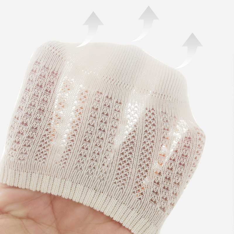 3 Pairs Babys Cotton Thin Mesh Socks Comfy Breathable Kids Boys Girls Non-slip Floor Socks