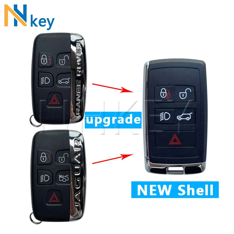 Модернизированный сменный корпус дистанционного ключа NH KEY для Land Rover Discovery 4/Range Rover Sport/Evoque/Jaguar XJ/XF/XJL ﻿