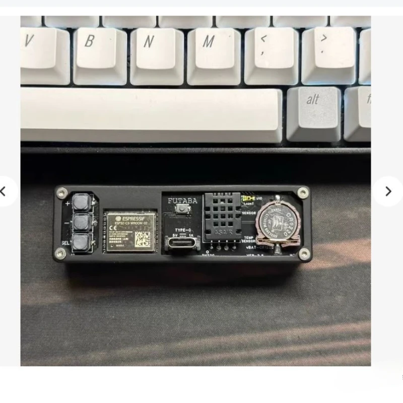 Nuevo bricolaje con diseño inteligente de temperatura, pantalla de alta definición, reloj de red de escritorio Typec VFD