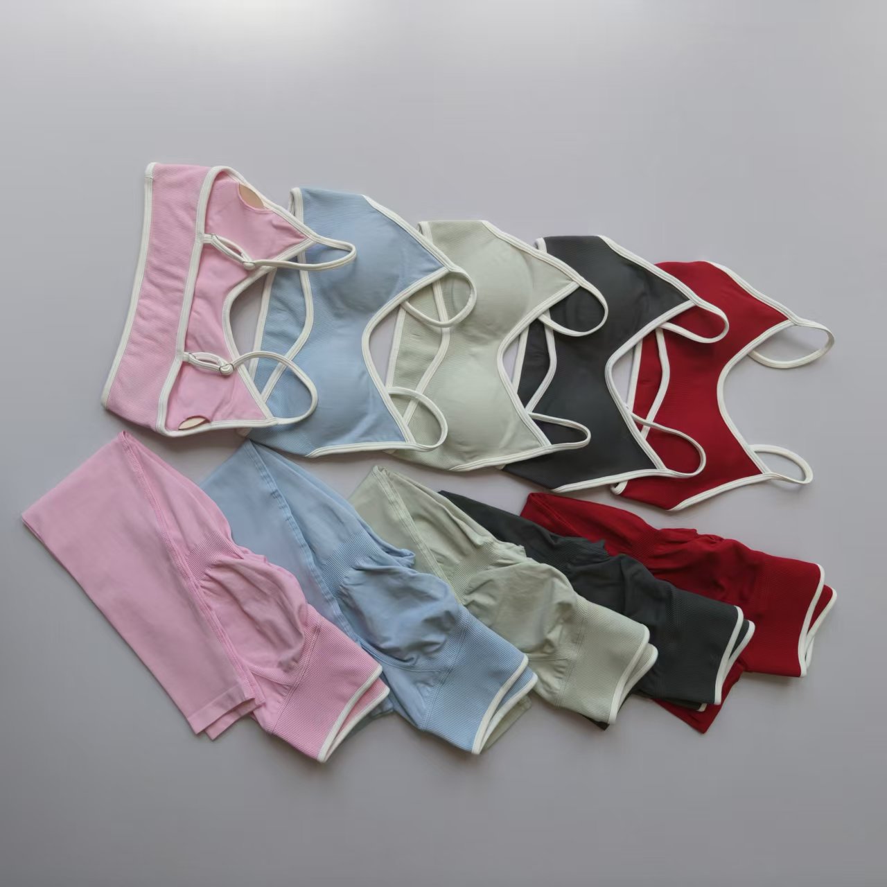 Спортивные комплекты из 2 предметов, женские спортивные штаны для йоги с открытой спиной, тренажерный зал, фитнес-бюстгальтеры для тренировок, леггинсы с высокой талией, бесшовные колготки, комплект костюма