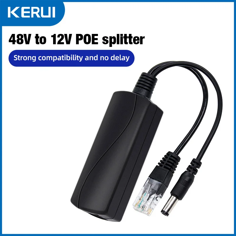 Rozdzielacz POE 48V do DC 12V 1.2A 100M POE Camera Injector Moduł zasilacza wideo do portów przełączników kamer IP CCTV