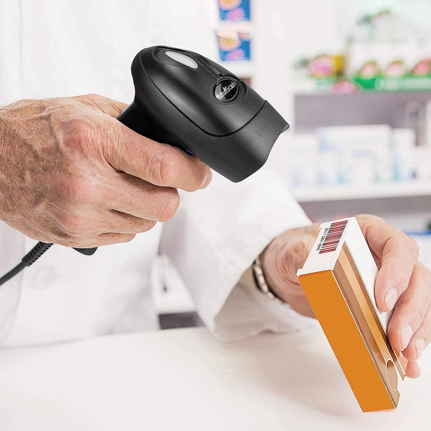 NETUM L5 Filaire OJ Barcode Scanner ET NT-L8 Sans Fil QR Bar Code Lecteur pdf417 pour discreOS, Windows