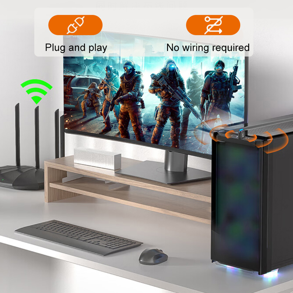 AX900 WIFI6 Bluetooth 5,4 USB-адаптер, сетевая карта 2,4G и 5 ГГц, беспроводной приемник для ПК/ноутбука, Win10/11, бесплатный драйвер