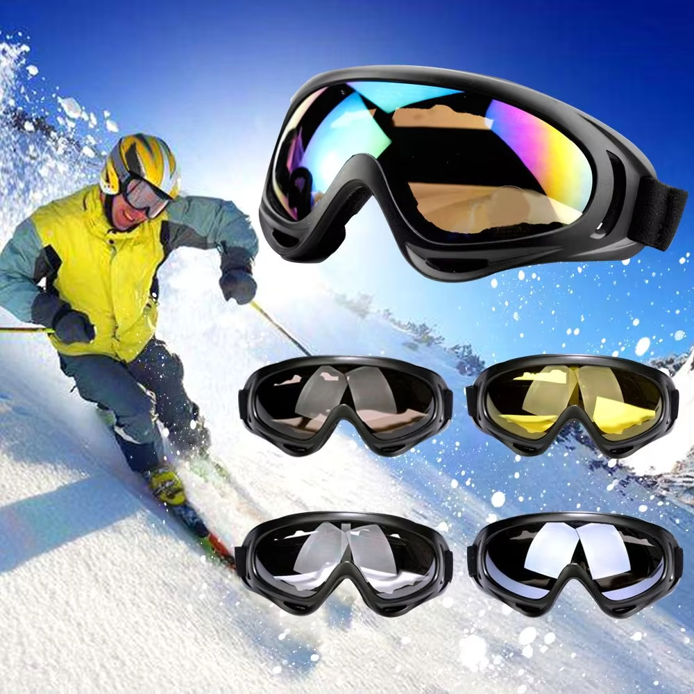 DIZETION 1Pc Winter Winddicht Skifahren Brille Outdoor Sport Brillen Gläser Ski Staubdicht Radfahren Objektiv Rahmen Sonnenbrille