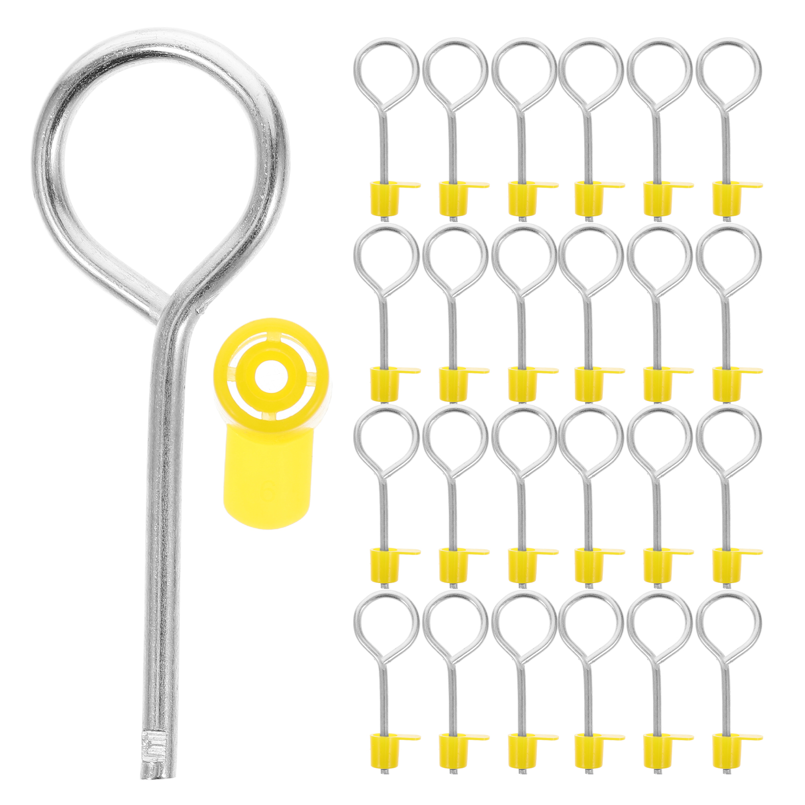 50Pcs Feuerlöscher Pull Heavy Duty Pull Pin Schlösser mit Kappen Feuerlöscher Ersatzteile Ersatz Zubehör Wichtigsten