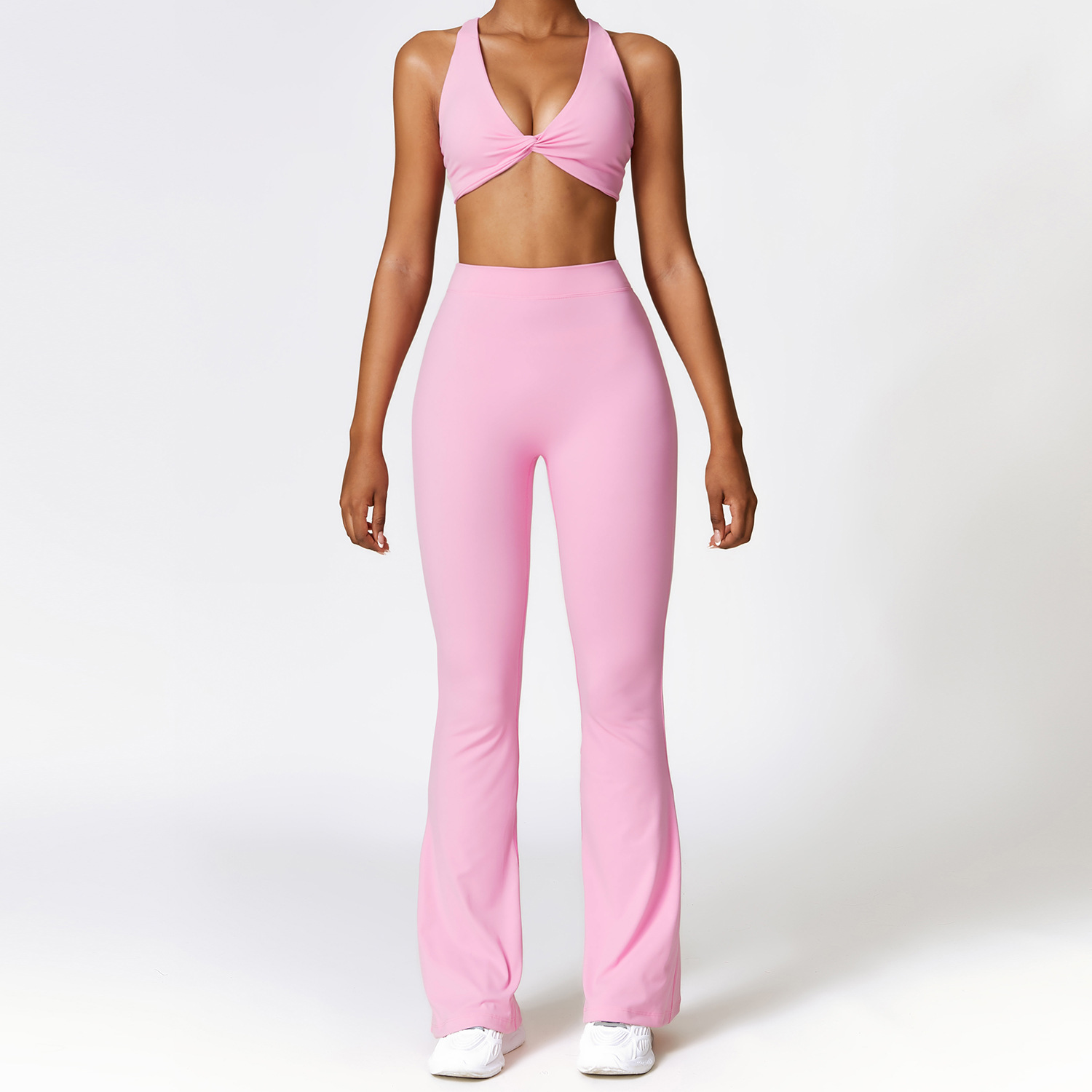 Yoga Set 2 Pieces Gym Set Workout Clothes for Women Seamless High Waist Leggings Sports Bra Suit Female Clothing Women Tracksuit
