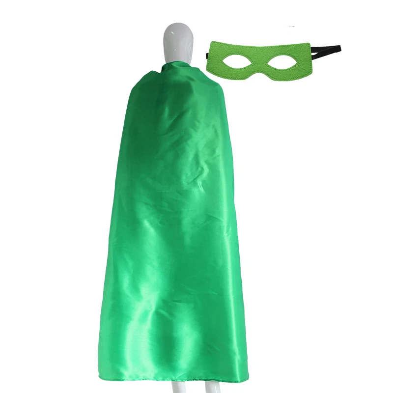 Superhelden-Umhänge für Erwachsene, für Damen und Herren, mit Masken, Weihnachtskostüm, schlichte, solide Fleckenumhänge, Halloween-Kostüme