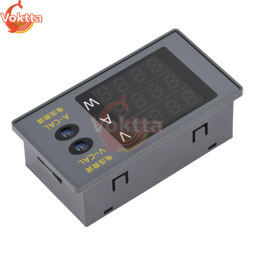 Voltímetro Digital DC730, amperímetro, vatímetro, medidor de corriente de voltaje de 4 dígitos, medidor de potencia, Detector de voltaje DC 0-100V 10A 1000W