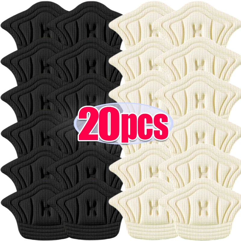 Plantillas de talón para zapatos, almohadillas de talón para zapatos deportivos, tamaño ajustable, plantilla para pies, Protector de talón, pegatina trasera, 2-20 piezas