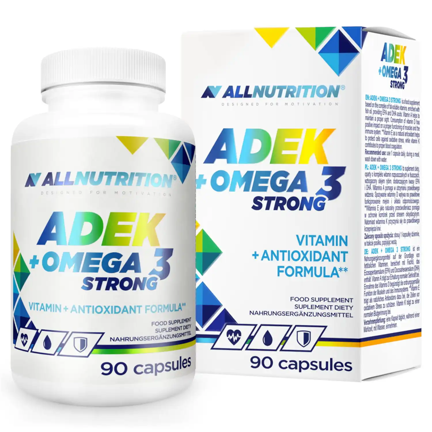 Allnutrition ADEK + Omega 3 Strong 90kap