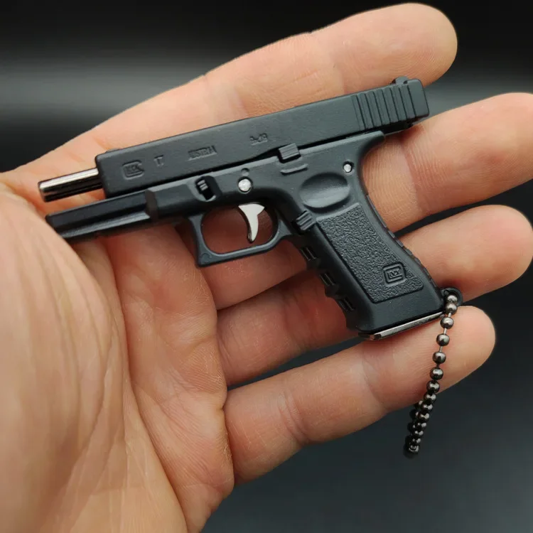 高品質ミニ金属デザートイーグルグロックG17キーホルダー送料アセンブリ抗ストレスフィジェットおもちゃ