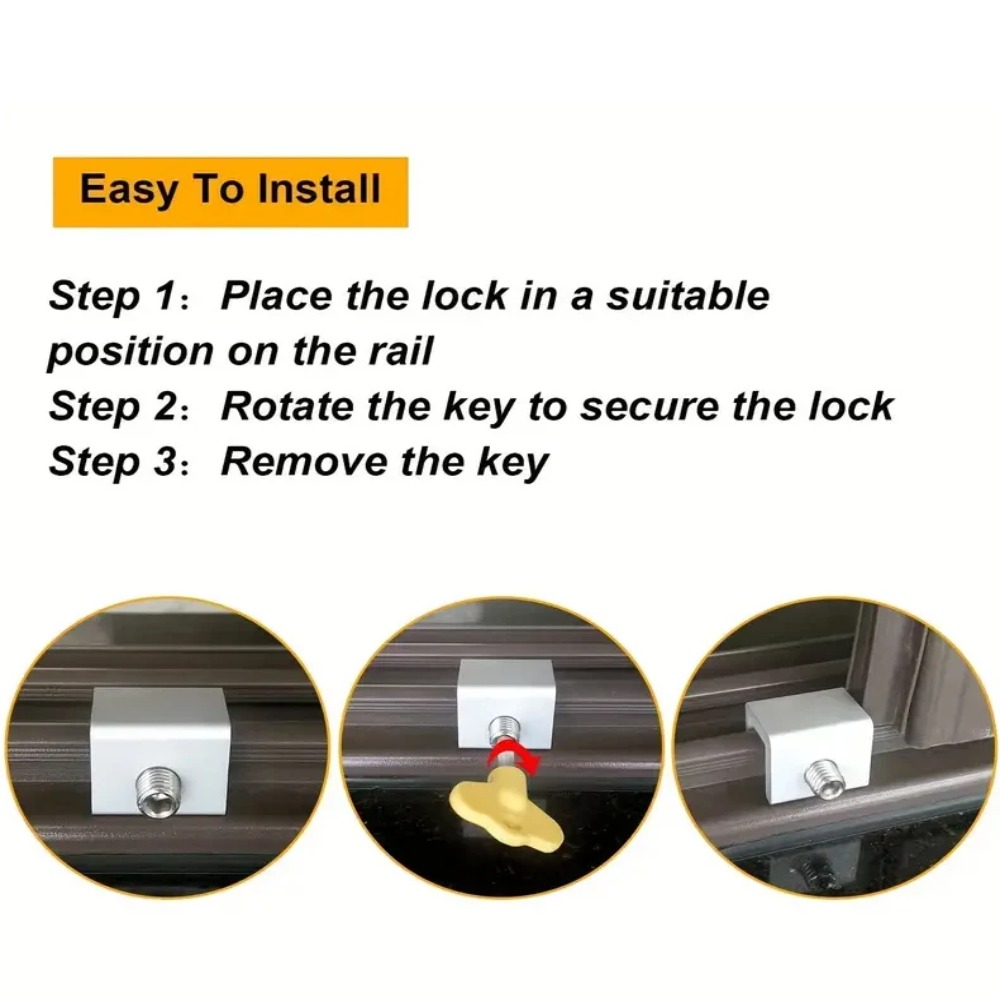 Kids Pets Anti-theft Limit Door Lock Adjustable Window Lock Stopper Safety Locks Child Protection Baby Safety Device