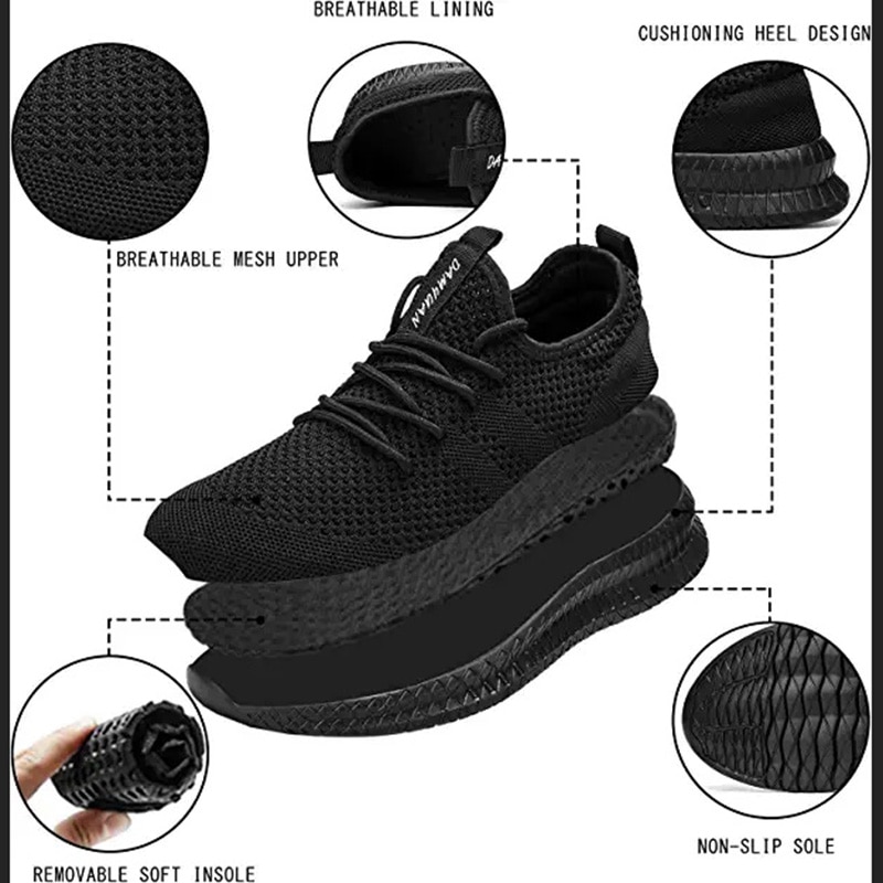 Zapatillas deportivas para hombre, cómodas y ligeras, transpirables, para caminar, Tenis Masculino Zapatillas Hombre