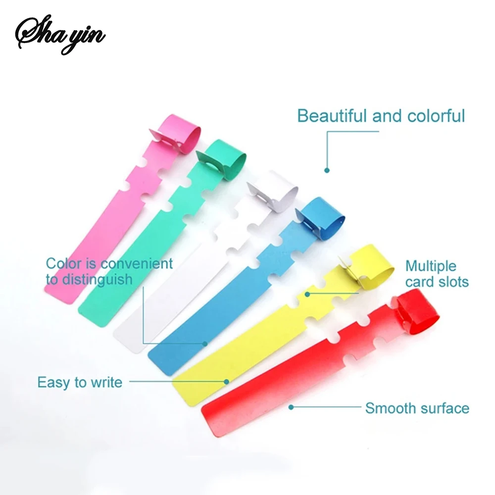 100PCS PVC กันน้ําแหวนสําหรับดอกไม้ป้าย,ต้นกล้า,กล้วยไม้,สวนดอกไม้ Markers,ป้ายพลาสติก