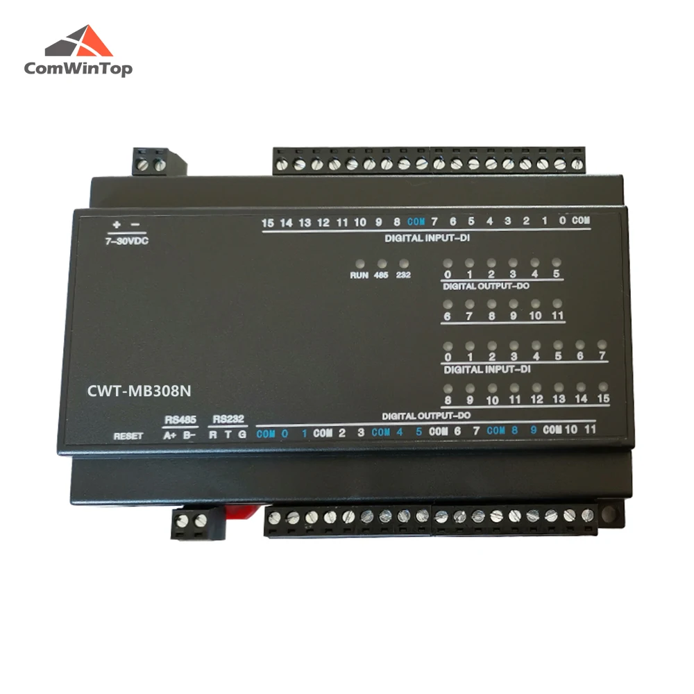 Módulo CWT-MB308N 8AI+4AO+8DI+8DO RS485 RS232 Ethernet Modbus Tcp Io