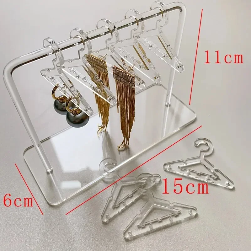 Nieuwe 8-delige effen kleur kleine hangers vormige sieradenhouder Dangle Oorbellen Display opslag persoonlijkheid sieraden organisator houders