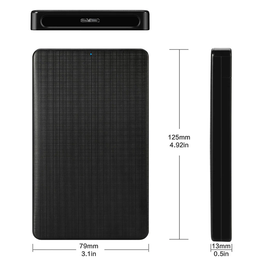 USB 3.0 HDD Enclosure 2.5" SATA External Hard Drive Case 2.5 Inch SSD High Speed Transmission 5 Gbps Support Window Mac Android