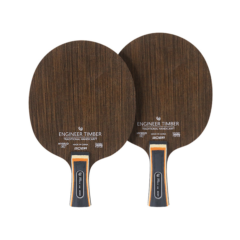 Raqueta de Ping Pong con mango largo, pala de ébano, Dalbergia, 5 capas, 6,2mm, 1 unidad
