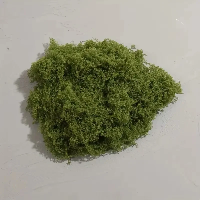 약 20g 인공 녹색 식물 폴리 에스터 이끼 잔디 홈 거실 정원 장식 미니 풍경 가짜 꽃 DIY 공예