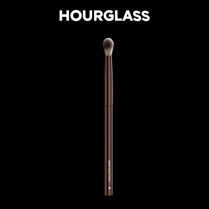 Brocha de maquillaje de reloj de arena, brocha de licuadora cónica No.6, pelo de fibra suave y agradable para la piel, diseño de moda, brocha de un solo ojo
