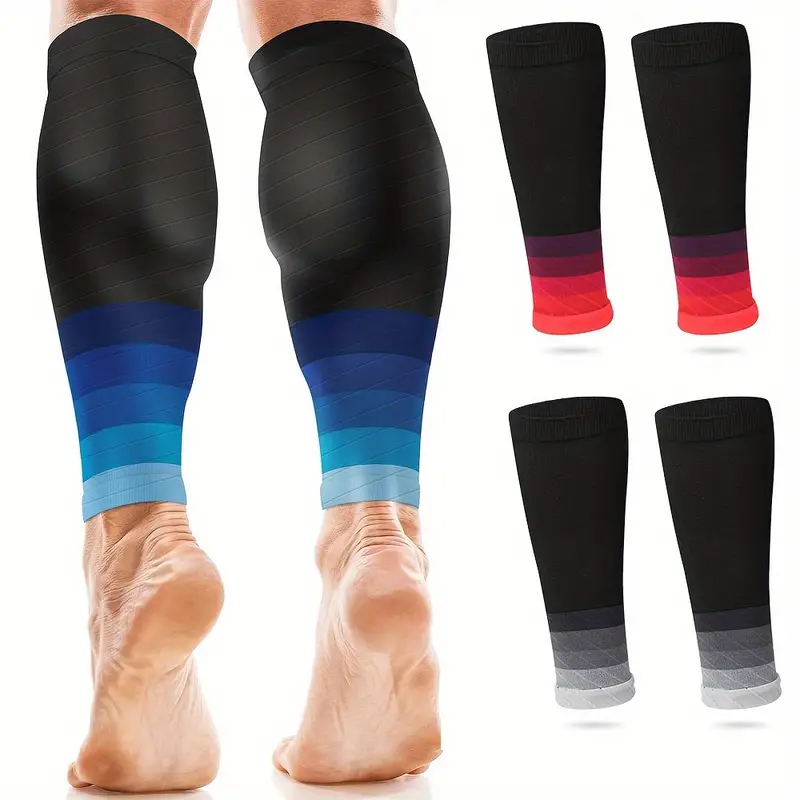 1Pair Calf Compression Sleeves Running Leg Sleeve 20-30Mmhg Socks For Shin Splint Men Women Varicose Vein Fatigue Relief