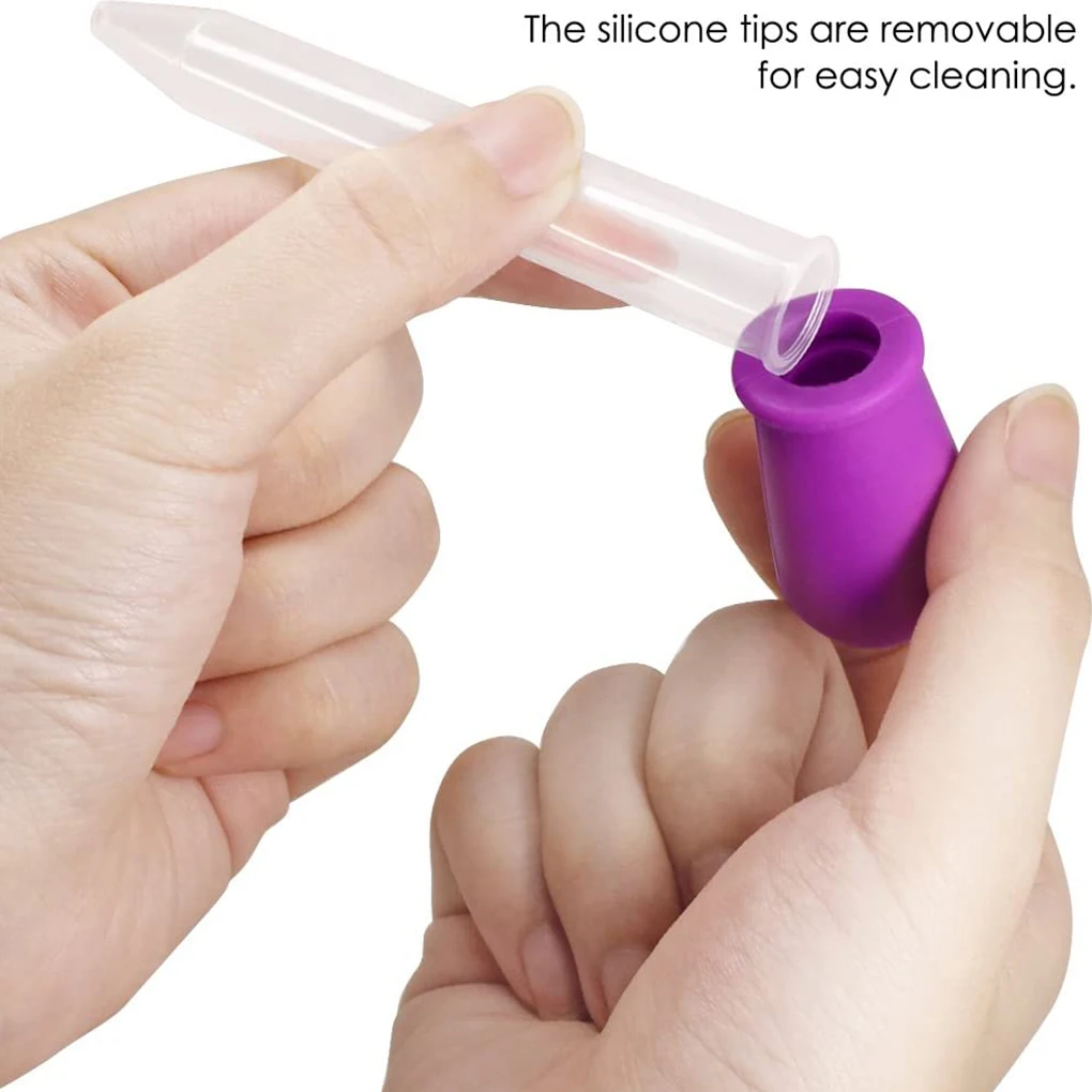 1/6/8/10 Cái 5ML Nhựa Dẻo Silicone Pipet Nhỏ Giọt Cho Ăn Y Học Chất Lỏng Mắt Tai Pipet ly Đá Trường Phòng Thí Nghiệm Tiếp Liệu