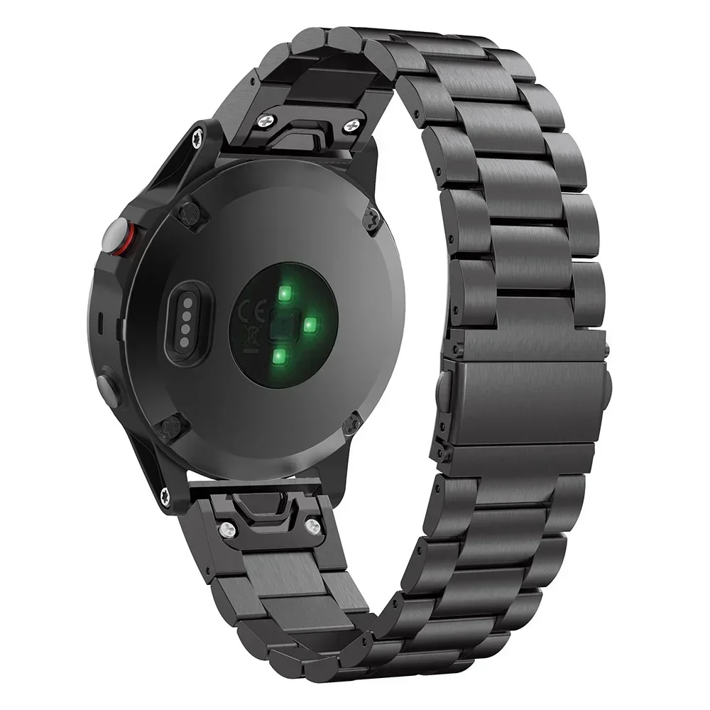 ステンレススチールストラップ Garmin Fenix 8 7 Pro 7X 6X 5X 8X Plus メタルバンド Garmin Tactix 8 9 7 Epix Pro QuickFit 時計バンド用