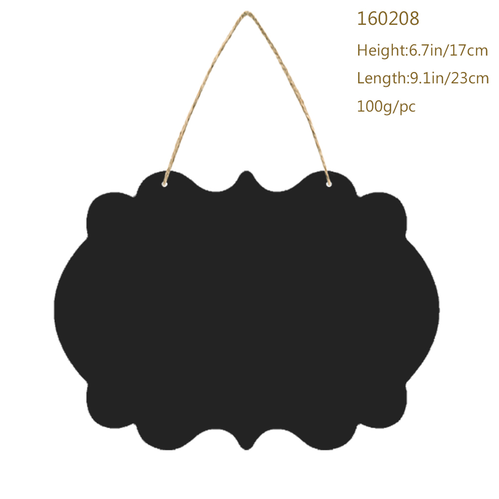 Double Sided Erasable Chalkboard Sign Message Board Hanging Blackboard Display Wall Decor Signs With Rope Blackboard