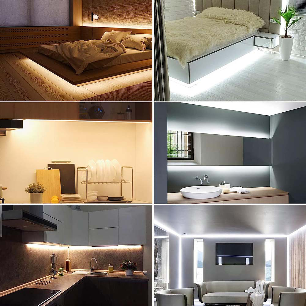 Tira de luces LED PCB de 3mm y 5mm, ultrafina, 1 corte LED, 5V, 2835, 120LEDs/m, cinta Flexible de 8mm, CC IP21, no impermeable, blanco Natural cálido