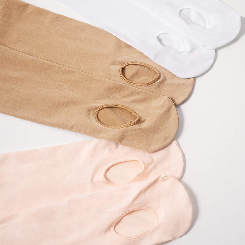 Venta al por mayor medias de Ballet 60D medias de Ballet convertibles mujer Ballet danza Leggings pantimedias sin costuras con agujero