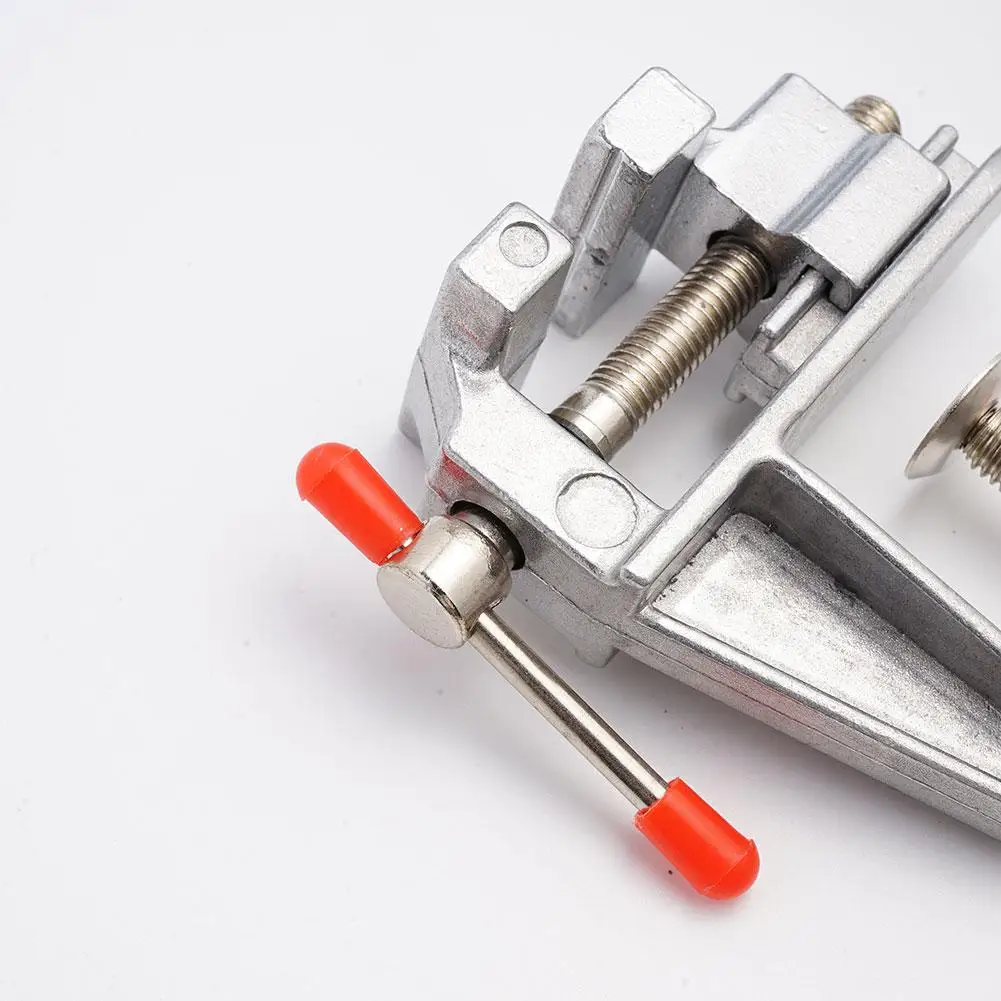 Nuevo Mini tornillo de banco multifuncional de aluminio en miniatura en alicates joyeros herramienta de abrazadera pequeña Hobby mesa de tornillo plano S8I3
