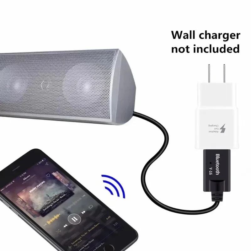 VIKEFON Bluetooth 5.0 Audio-Empfängerkabel verwandeln USB-Empfänger-Dongle 3,5 mm AUX-Buchse Drahtloses Auto-Musik-Adapterkabel