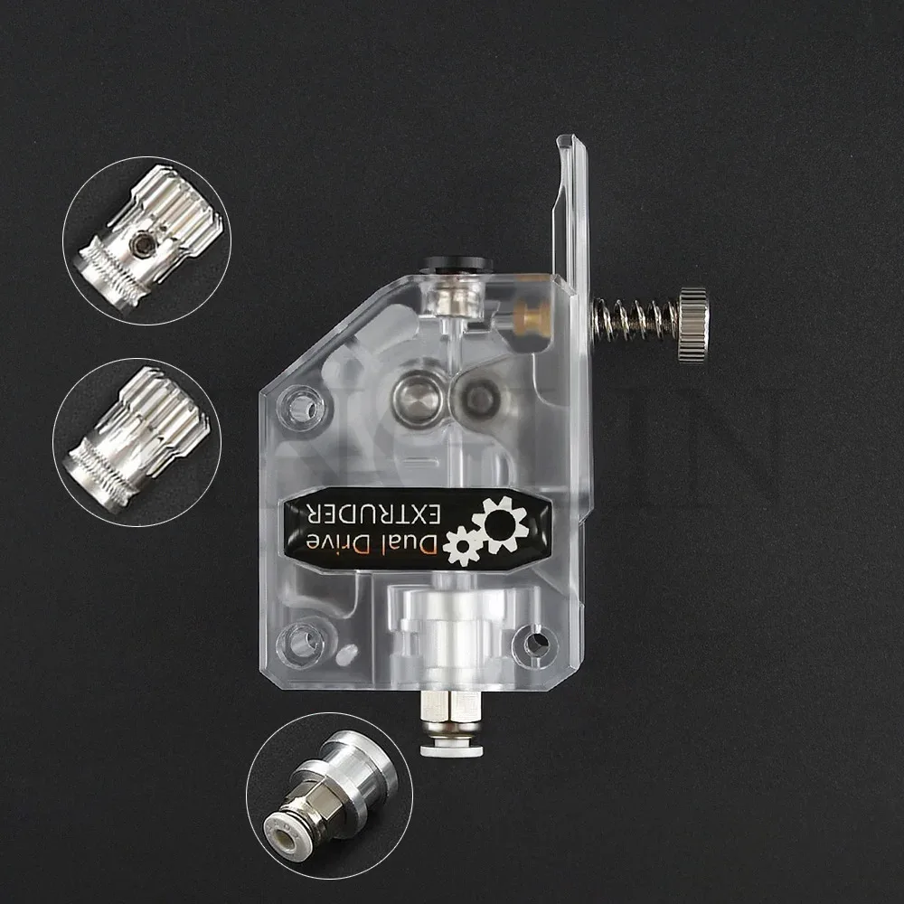 Twotrees 3D Printer Parts MK8 CR10 Clone Dual Drive Gear Extruder Upgrade Bowden Direct Extruder 1.75mm TPU Flexible Filament