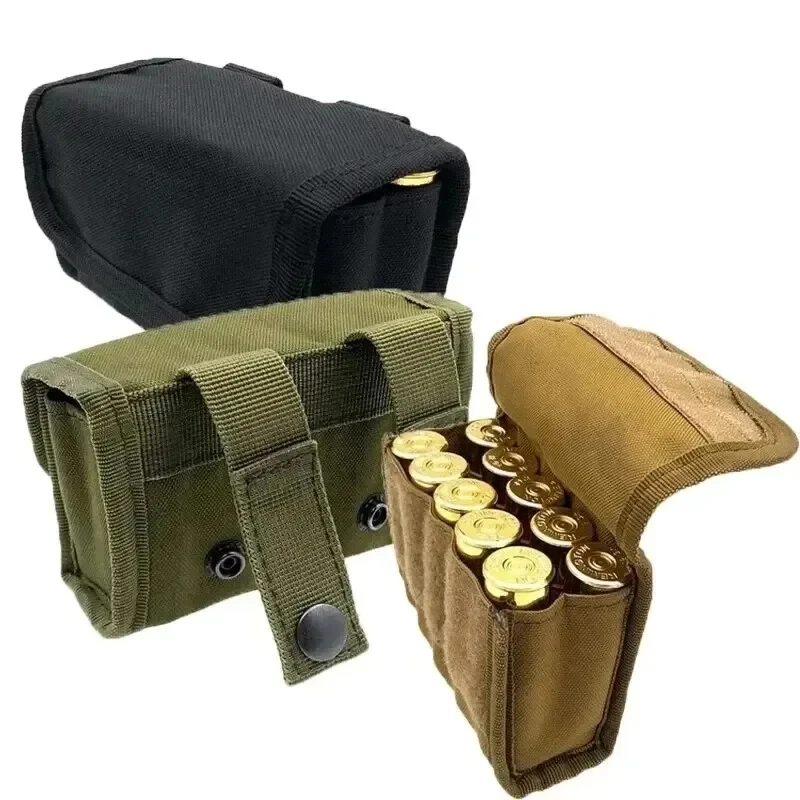 Patronentasche Taktische 10 runde Schrotflinten Schrotflintenhalter Molle PouchAmmo 12 Gauge/20G runder Patronenhalter Pistolenteile