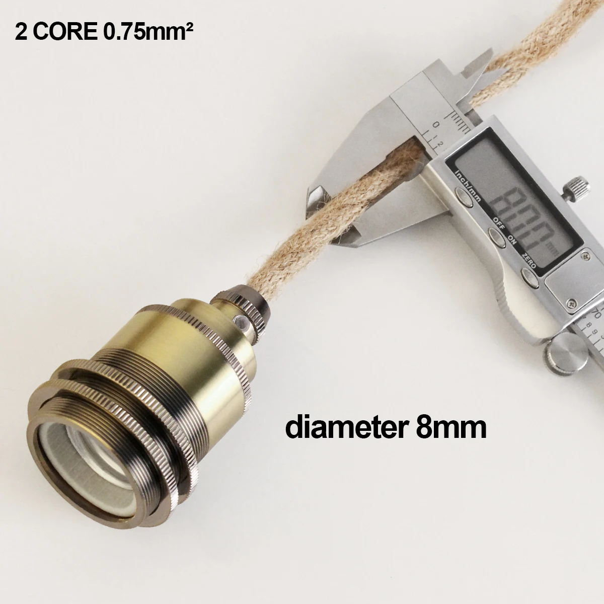 Vintage Power Cord Pendant Light 2M Hemp Rope Cables E26 E27 Lamp Holder Socket EU Plug Switch Industrial Pendant Light Fitting