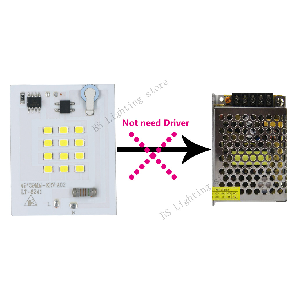 1pcs smd led 2835 chip led 220V matrix Super power 100W 50W 30W 20W 10W for DIY spotlight Floodlight Led module replacement Lamp